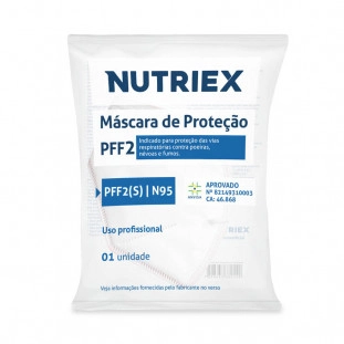 Mascara de proteção PFFE-S N95 branca Nutriex