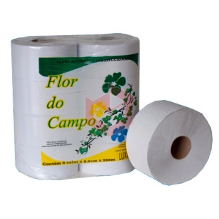 Papel higiênico Flor do Campo luxo 8x200m