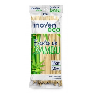 Espeto de bambu 18cm Inoven Eco c/50un