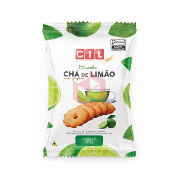 Biscoito cha de limao com gengibre Cil 180x2un/10g 