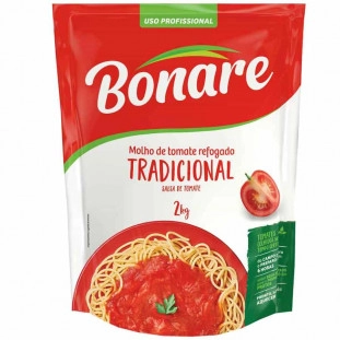 Molho de tomate tradicional Bonare 2kg