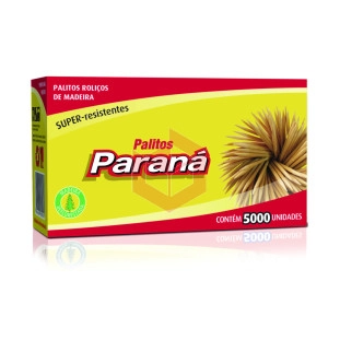 Palito dental Paraná a granel c/5000un 