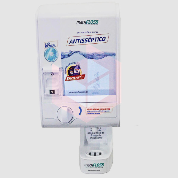 Dispenser p/enxaguante fio dental copo Evolution 