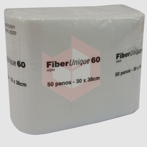 Wipes Fiberunique 60 branco 30x34cm c/50un