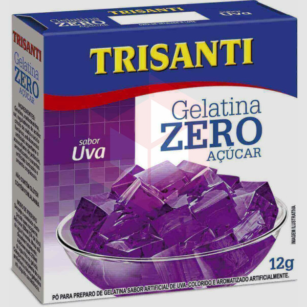 Gelatina de uva zero Trisanti 12g