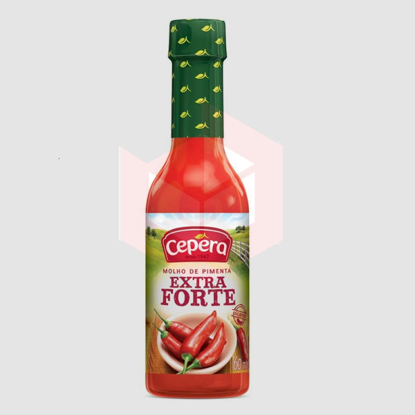 Molho de pimenta vermelha extra forte Cepêra 60ml