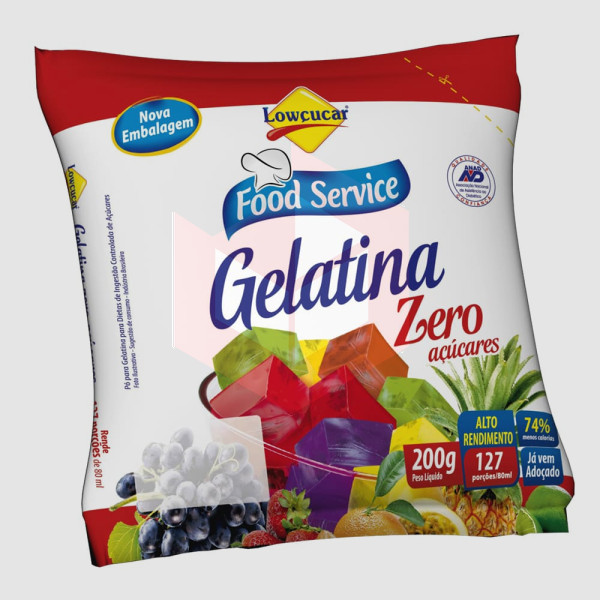 Gelatina de abacaxi zero Lowçucar 200g