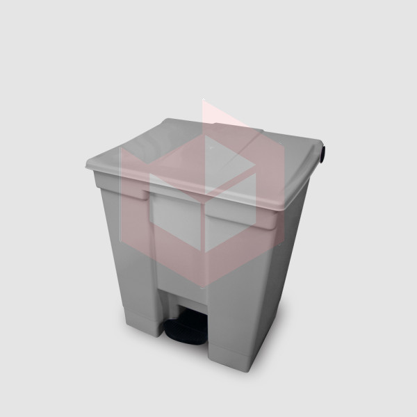 Lixeira com pedal 30l cinza Bralimpia CP3SCZ
