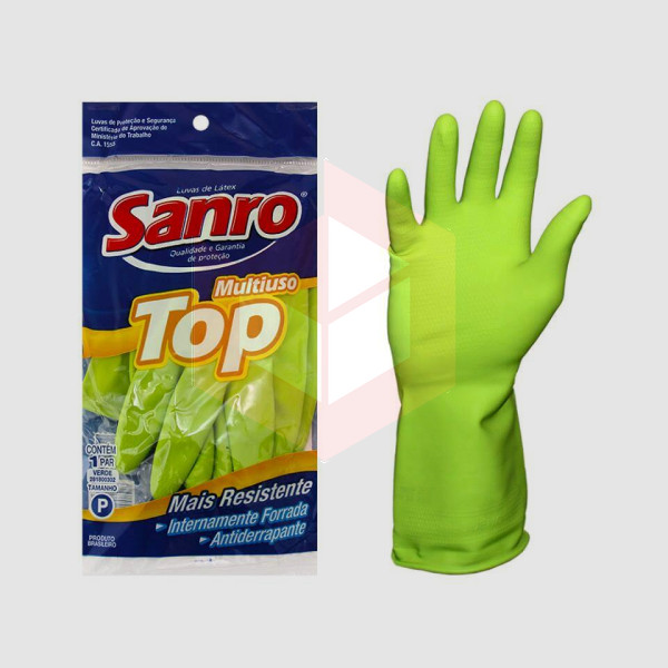 Luva verde pequena Sanro Top