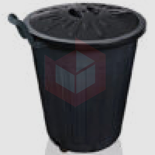 Lixeira 100l preta com tampa+roda Arqplast CF100RPT