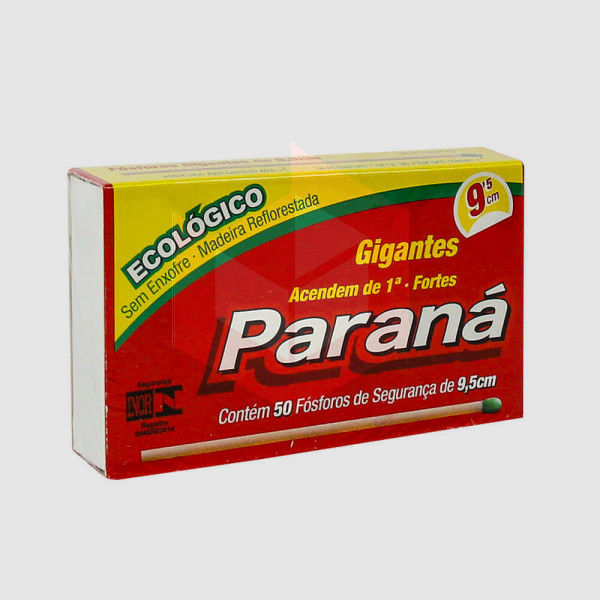 Fósforo Paraná gigante ECO 9.5cm c/50un