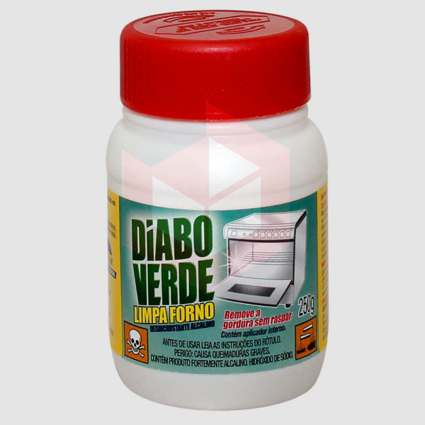 Limpa forno c/pincel Diabo Verde 250g