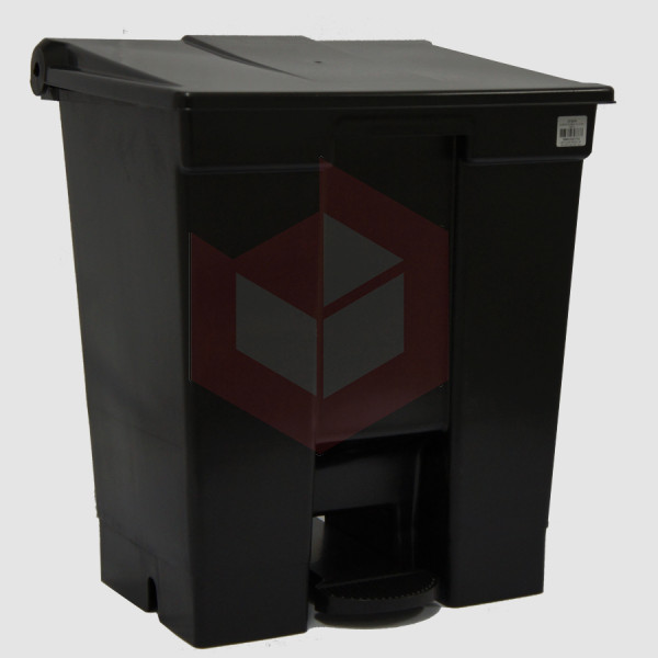 Lixeira com pedal 30l preta Bralimpia CP3SPR