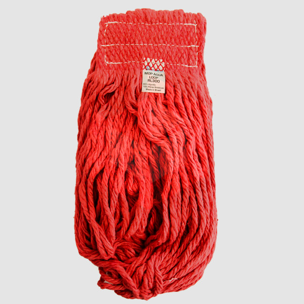 Mop água vermelho ponta dobrada Bralimpia 300g RL30VM