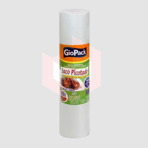 Saco plastico picotado Giopack 7kg 35x40cm c/500un