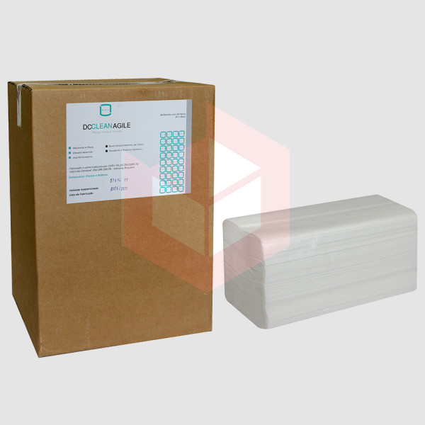 Wipes DC Clean Agile 40 branco 30x34m c/24x50un