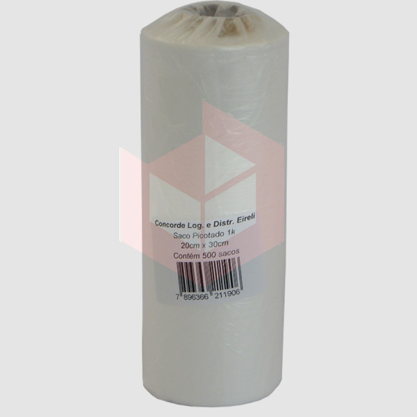 Saco plástico picotado Giopack 1kg 20x30cm c/500un