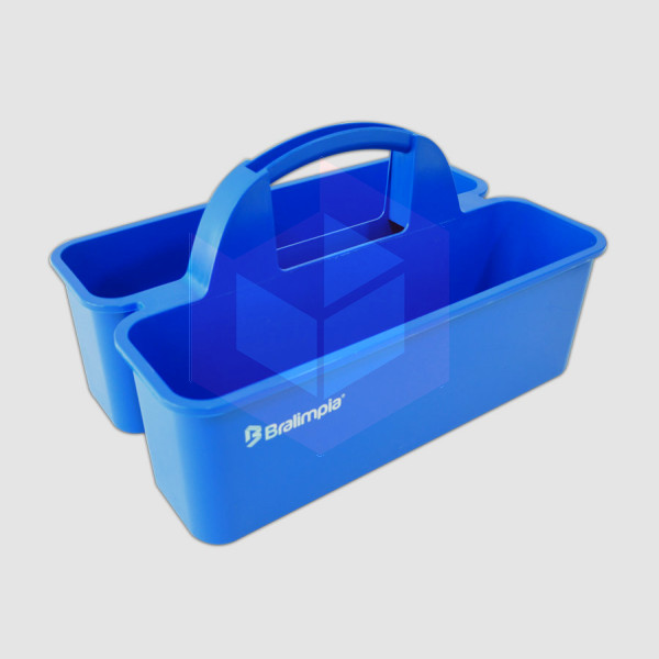 Cesto funcional para limpeza azul Bralimpia CF00AZ