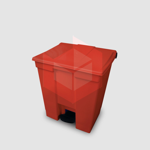 Lixeira com pedal 30l vermelha Bralimpia CP3SVM