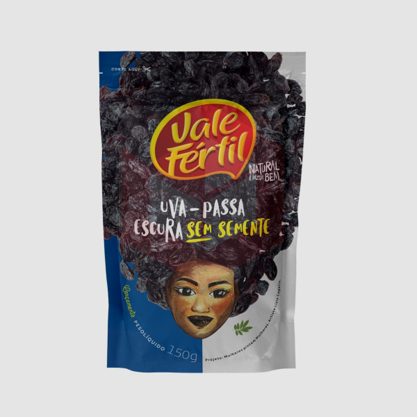 Uva passa preta sem semente Vale Fértil 150g