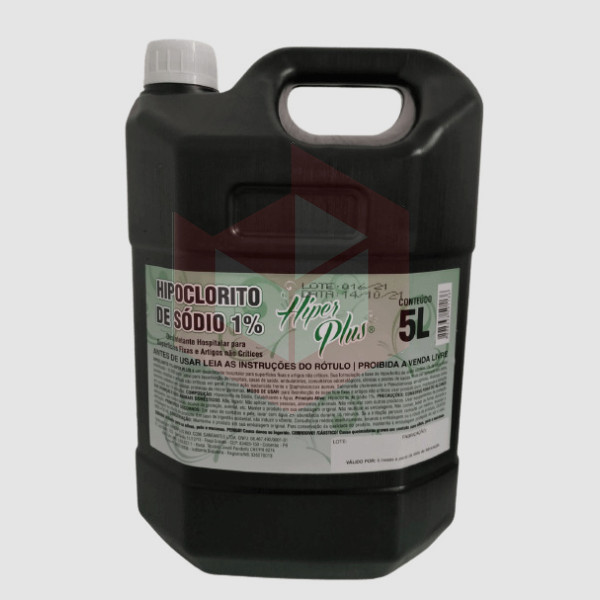 Hipoclorito de sódio 1% Hiperplus 5l