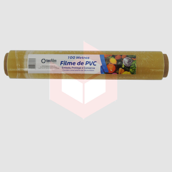 Filme de PVC esticável 28cmx100m Tecfilm