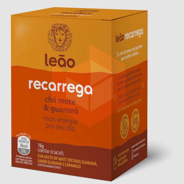 Chá mate e guarana recarrega Leao 10x1.6g