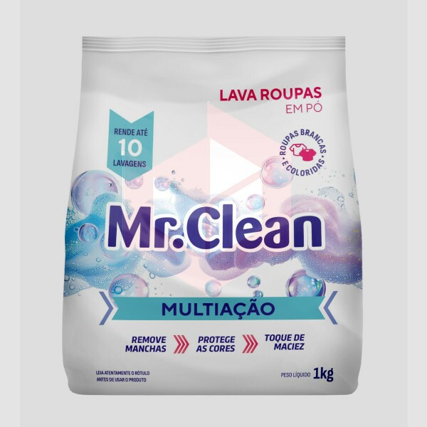 Sabao lava roupas em po Mr.Clean 1kg  