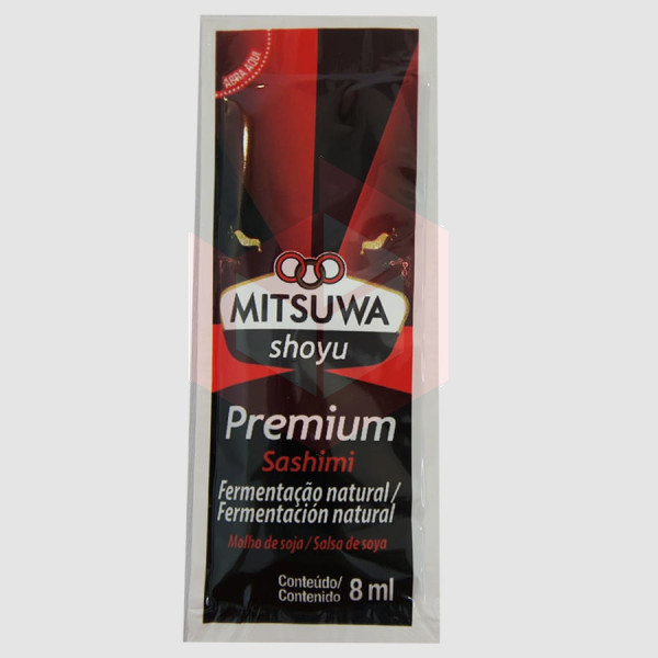 Molho shoyu premium sache Mitsuwa 250x8ml