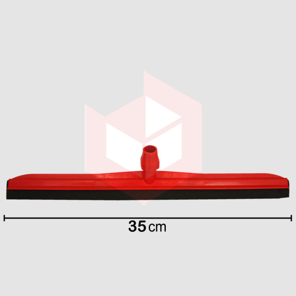 Rodo plástico 35cm vermelho sem cabo M.Longo