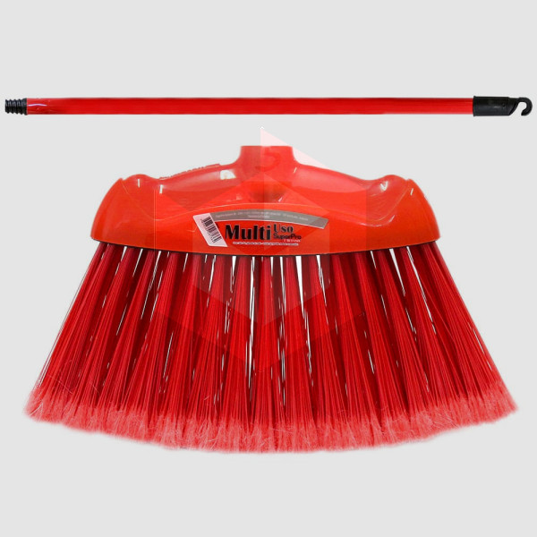 Vassoura multiuso 30cm vermelha com cabo Bettanin 9674C