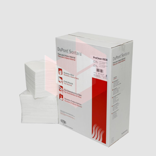 Wipes Sontara Proclean K838 branco 30x37.5cm c/8x50un