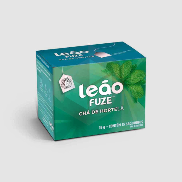 Chá de hortelã envelopado Leão 15x1g
