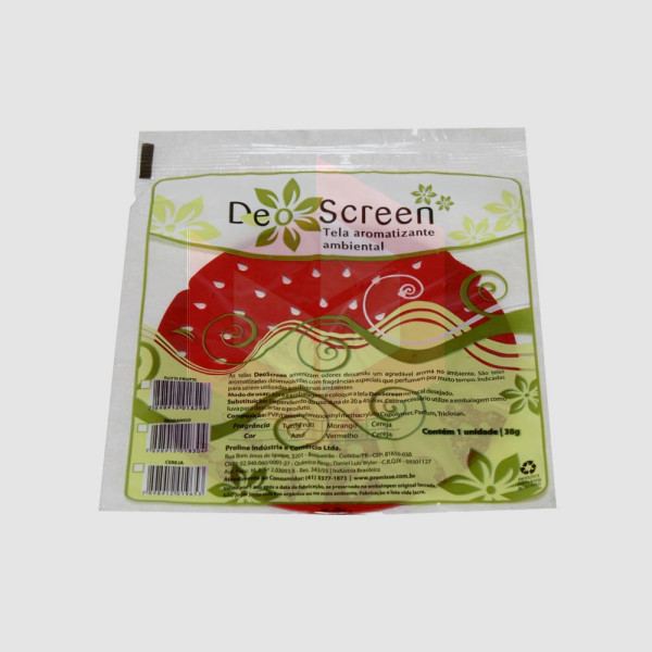 Tela aromatizadora morango vermelha Deo Screen 