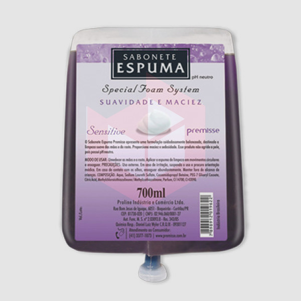 Sabonete espuma sensitive Premisse 700ml 10202