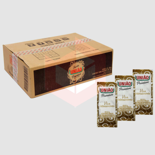 Açúcar premium sachê União 1000x5g