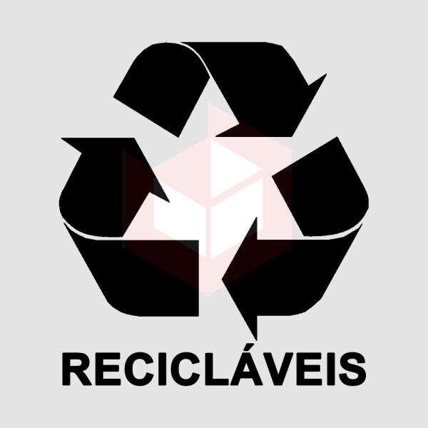Adesivo coleta seletiva recicláveis S5R