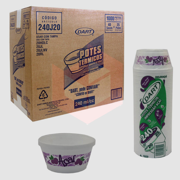 Pote termico açai 240ml 240J20acai Dart 40x25un 