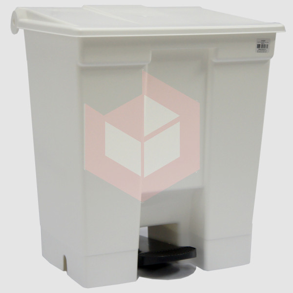 Lixeira com pedal 30l branca Bralimpia CP3SBR