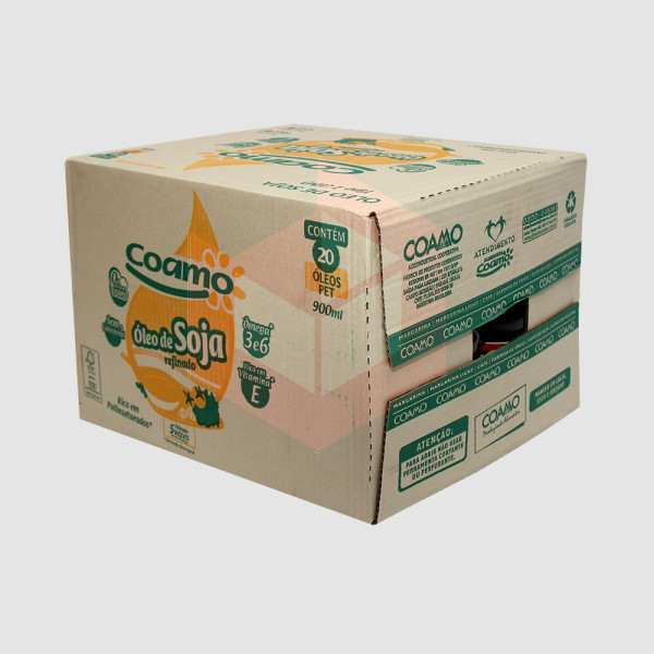 Óleo de soja refinado Coamo 20x900ml