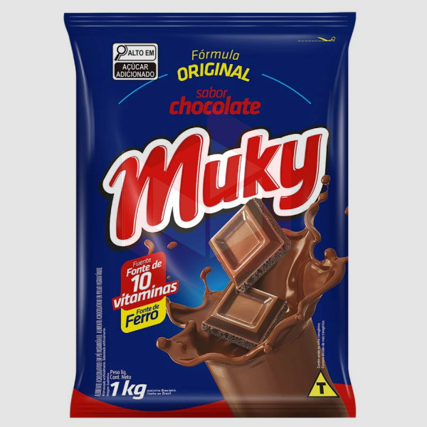 Achocolatado em pó instantâneo Muky 1kg