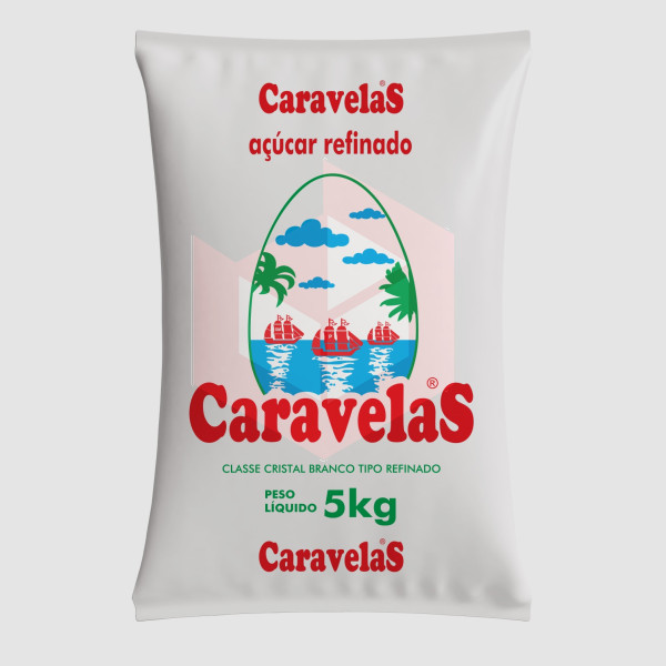 Açúcar refinado Caravelas 5kg