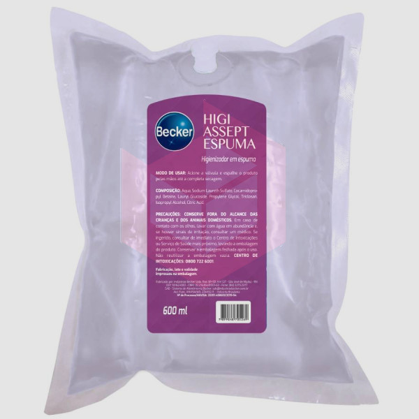 Álcool espuma higi assept 600ml R-5257 