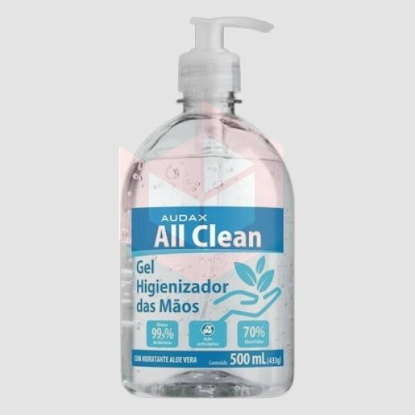 Alcool gel 70% hig de maos All Clean Audax 500ml 