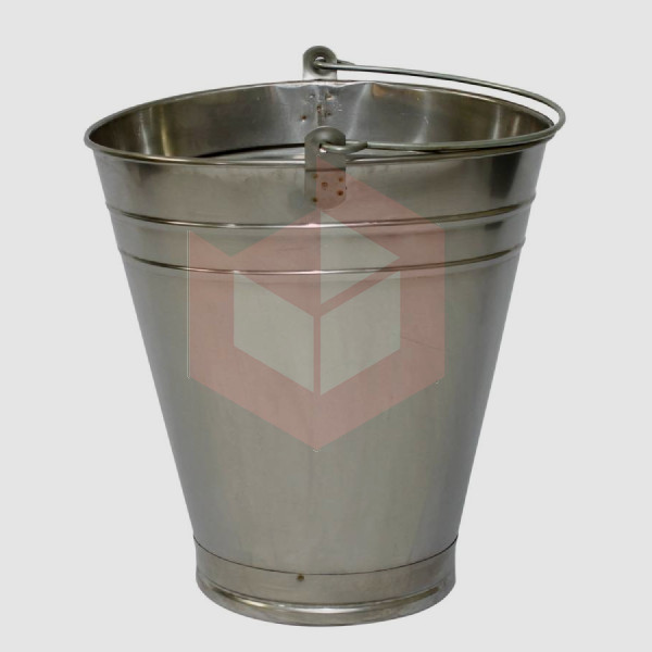 Balde graduado aço inox oval Metalosa 10l 1001