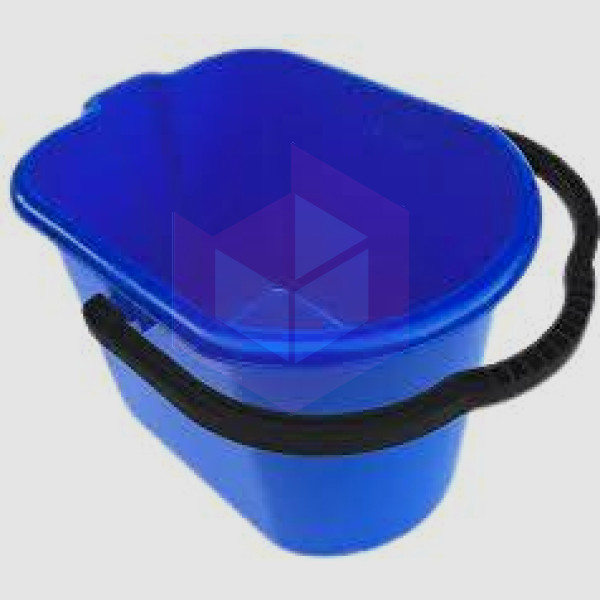 Balde plástico 15l azul Nycol