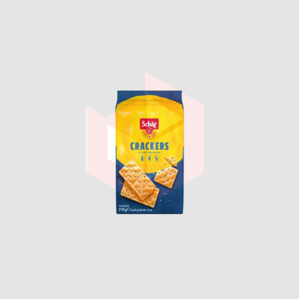 Biscoito crackers sem gluten sem lactose Schar 210g
