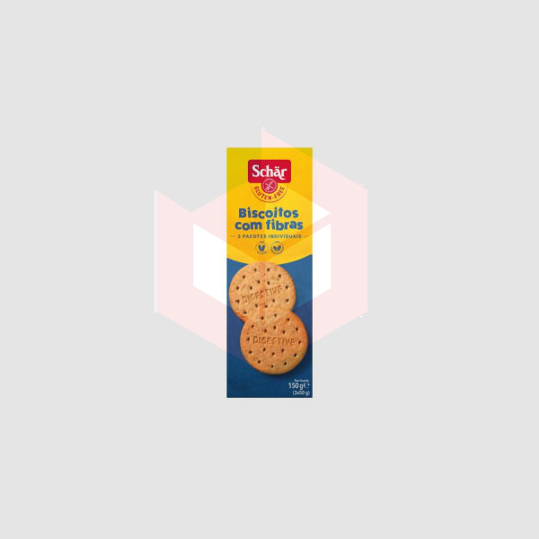 Biscoito digestive c/fibra sem gluten sem lactose Schar 150g