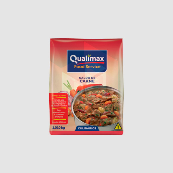 Caldo de carne em pó Qualimax 1.010kg 