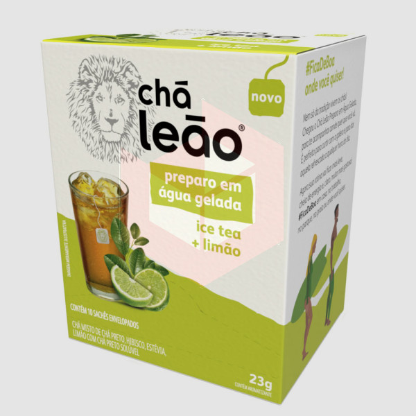 Chá gelado ice tea limao Leao 10x2.3g